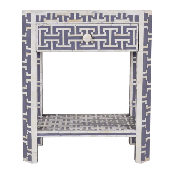 Aegean Bone Inlay Side Table