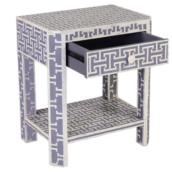 Aegean Bone Inlay Side Table - Image 2
