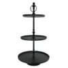 Diva Black Metal 3 Tier Cake Stand