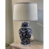 Fleur Blue and White  lamp