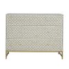 Kalina Bone Inlay Chest of 3 Drawers