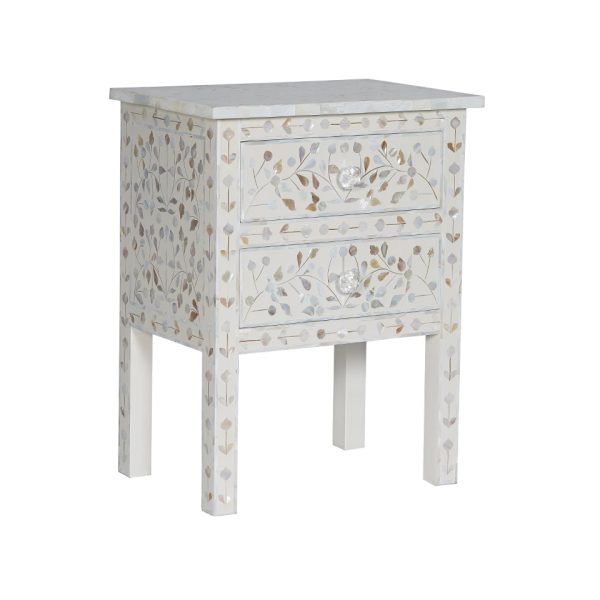 Mother of Pearl Bedside Table - Image 2