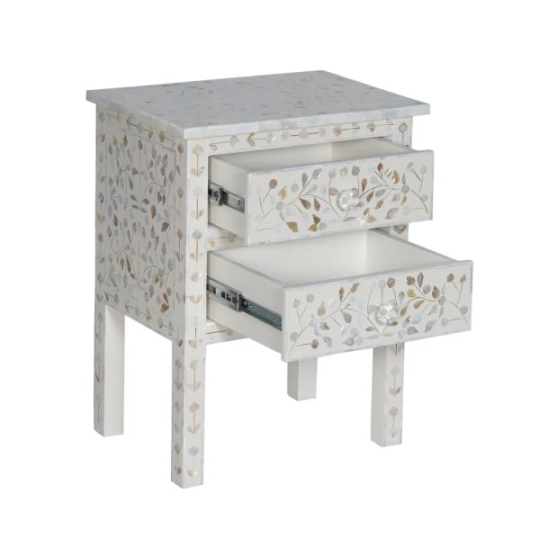 Mother of Pearl Bedside Table - Image 3