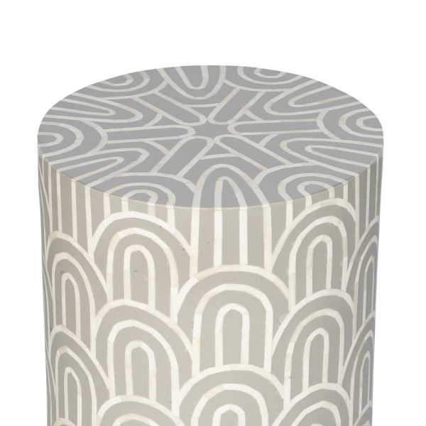 Mykonos Bone Inlay Stool - Image 2
