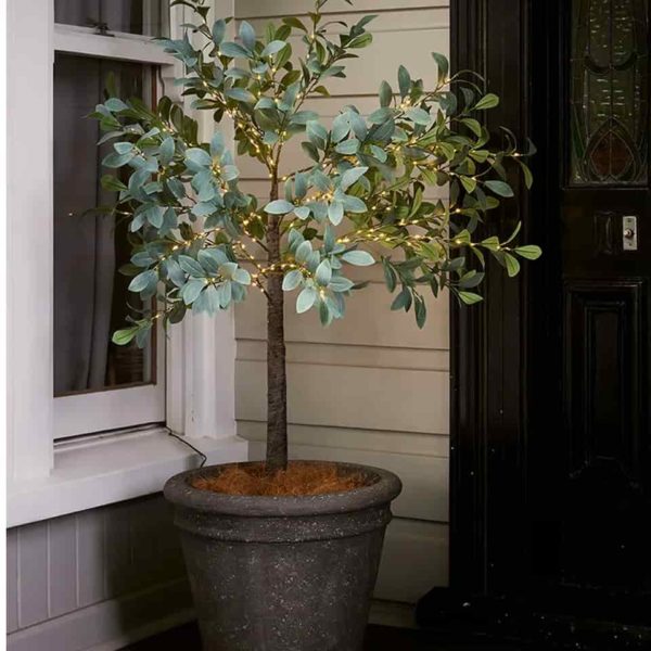 Olive Tree Dark Leaf Light Up Sml - Image 2