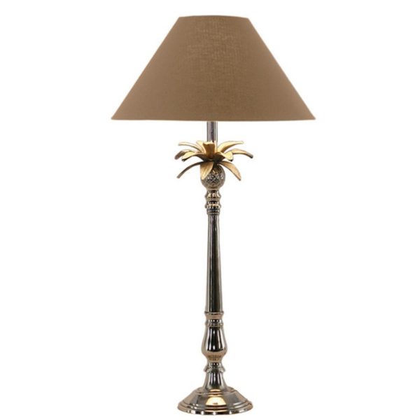 Pineapple Leaf Lamp Linen Shade