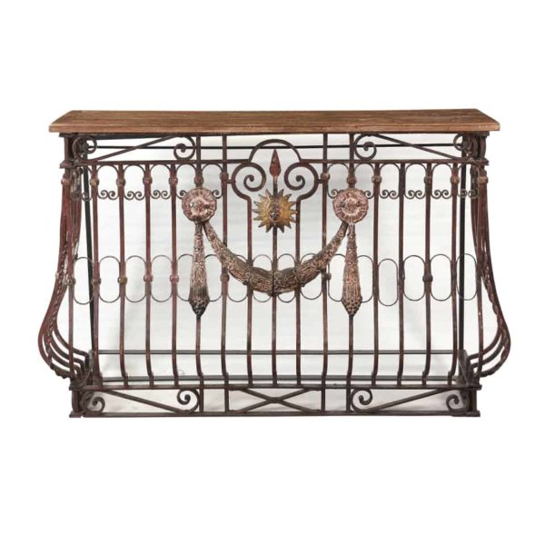 Le Marais Iron and Wood Console