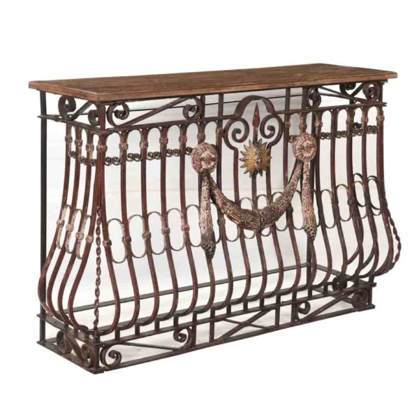 Le Marais Iron and Wood Console - Image 3