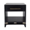 Pearl Bedside Table Black