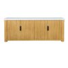 Santorini Oak 4 Door Sideboard