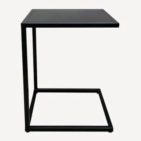 Square Couch Side Table Black