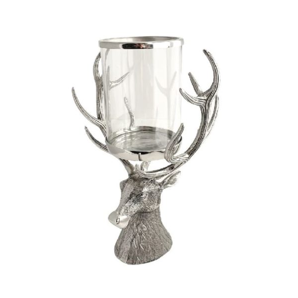 Stag Hurricane Candle Holder