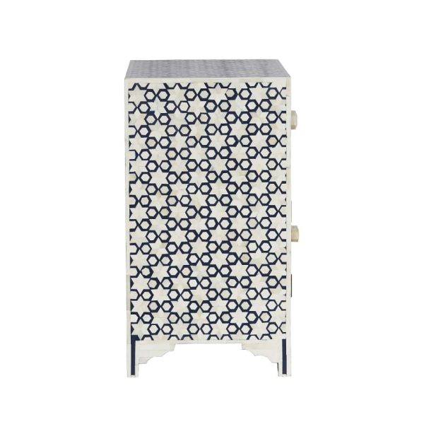 Stella Bone Inlay Bedside Table - Image 4