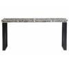 Bone Inlay Florentine Console Table Black Leg 180