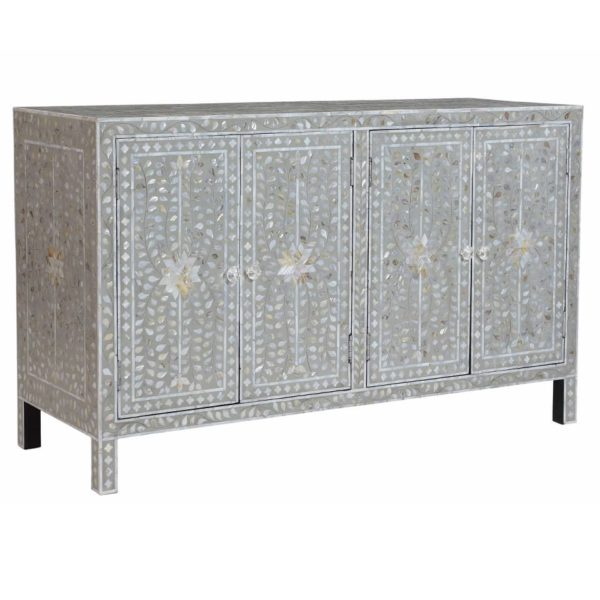 Mother Of Pearl Inlay 4 Door Sideboard - Image 2