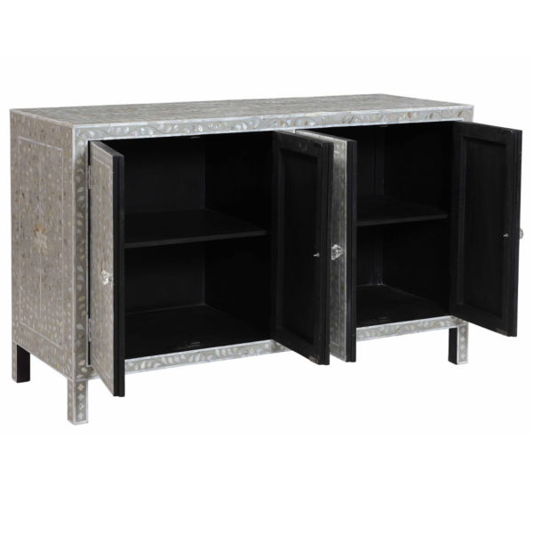 Mother Of Pearl Inlay 4 Door Sideboard - Image 3