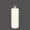 Uyuni Pillar Ivory Candle 7.8 x 20.3 h cm Remote Enabled