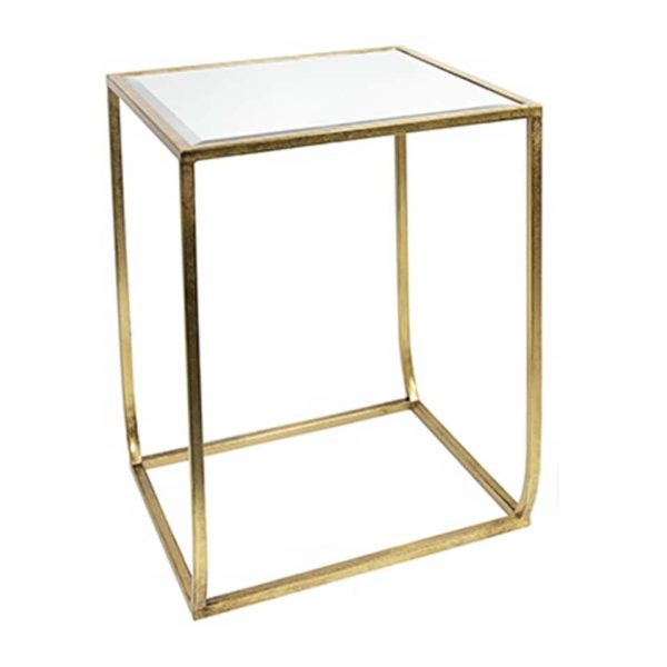 Vann Gold Iron Square Table M