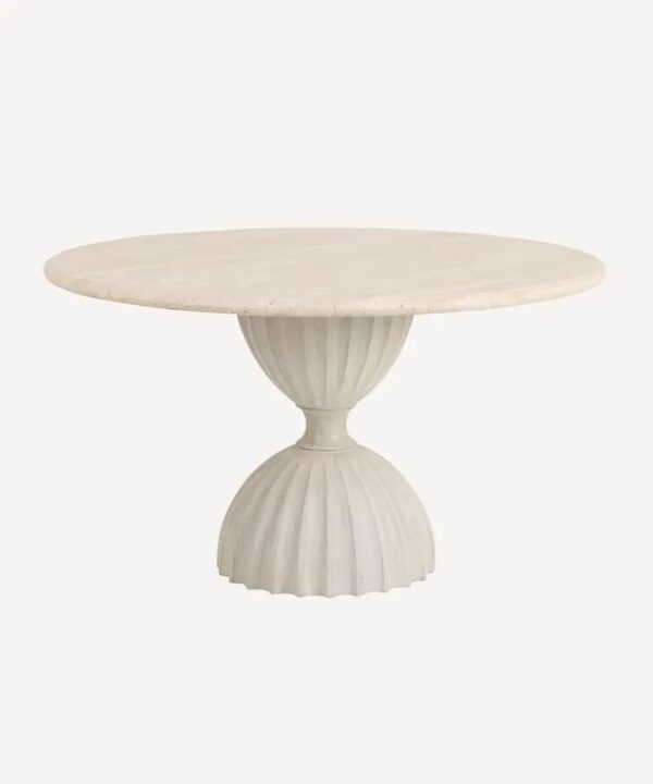 Josephine Travertine Dining Occasional  Table