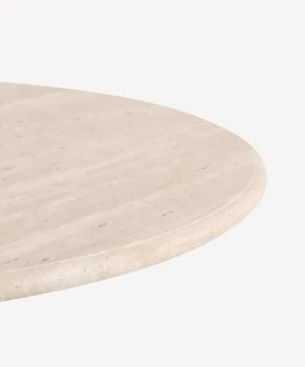 Josephine Travertine Dining Occasional  Table - Image 4