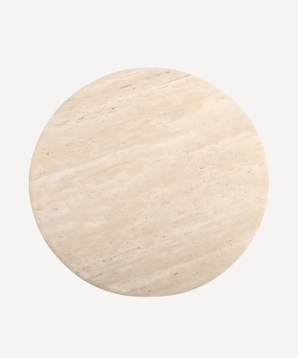 Josephine Travertine Dining Occasional  Table - Image 3